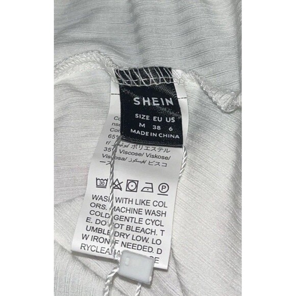 Shein Ezwear Tank Top Bodysuit Women Sz Med. Ivory - Picture 5 of 6